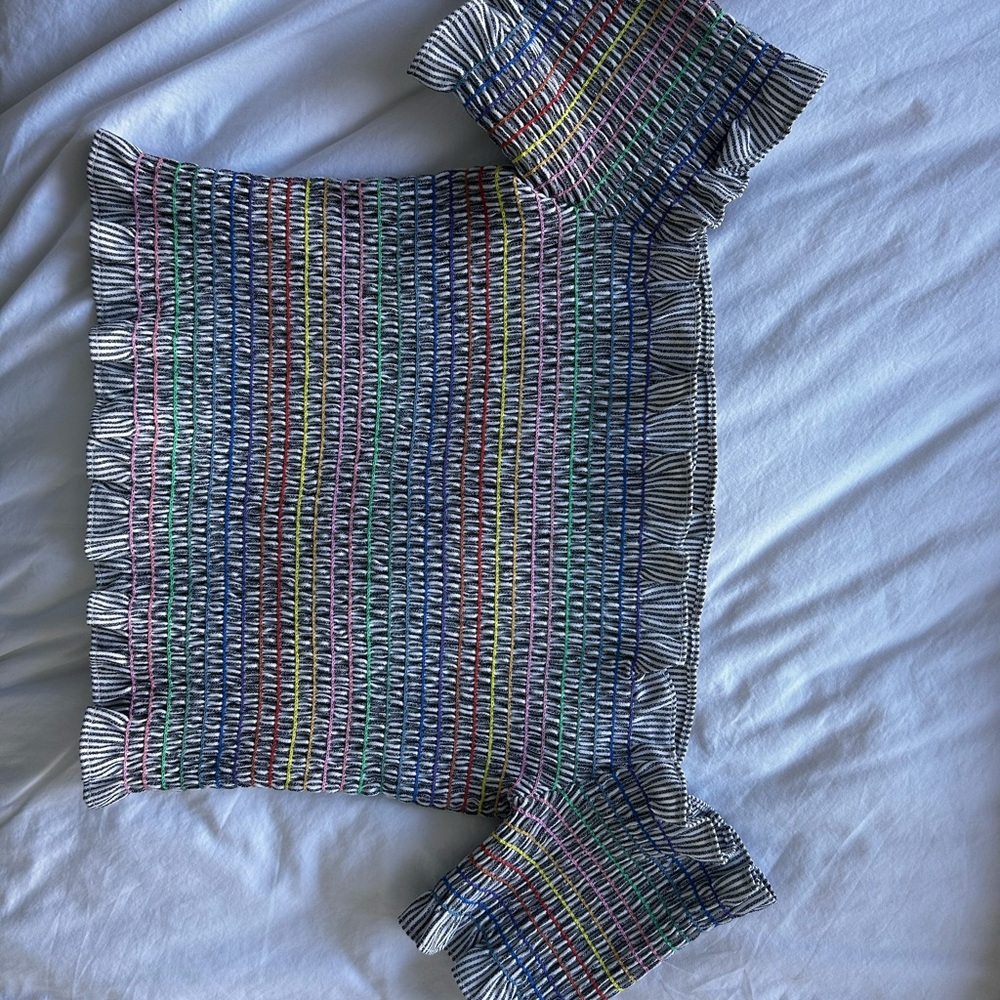 Colorful Striped Knit Top